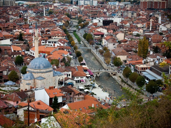 prizren in kosovo seen from the kalaja